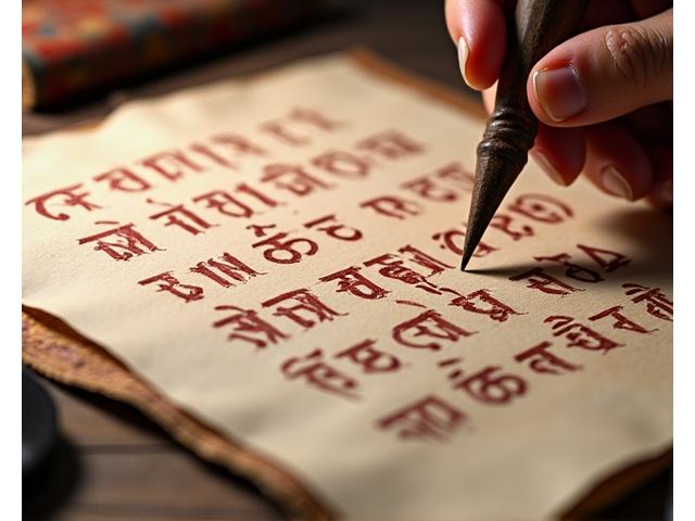 Traditional Baybayin script demonstration showcasing Filipino cultural heritage through calligraphy